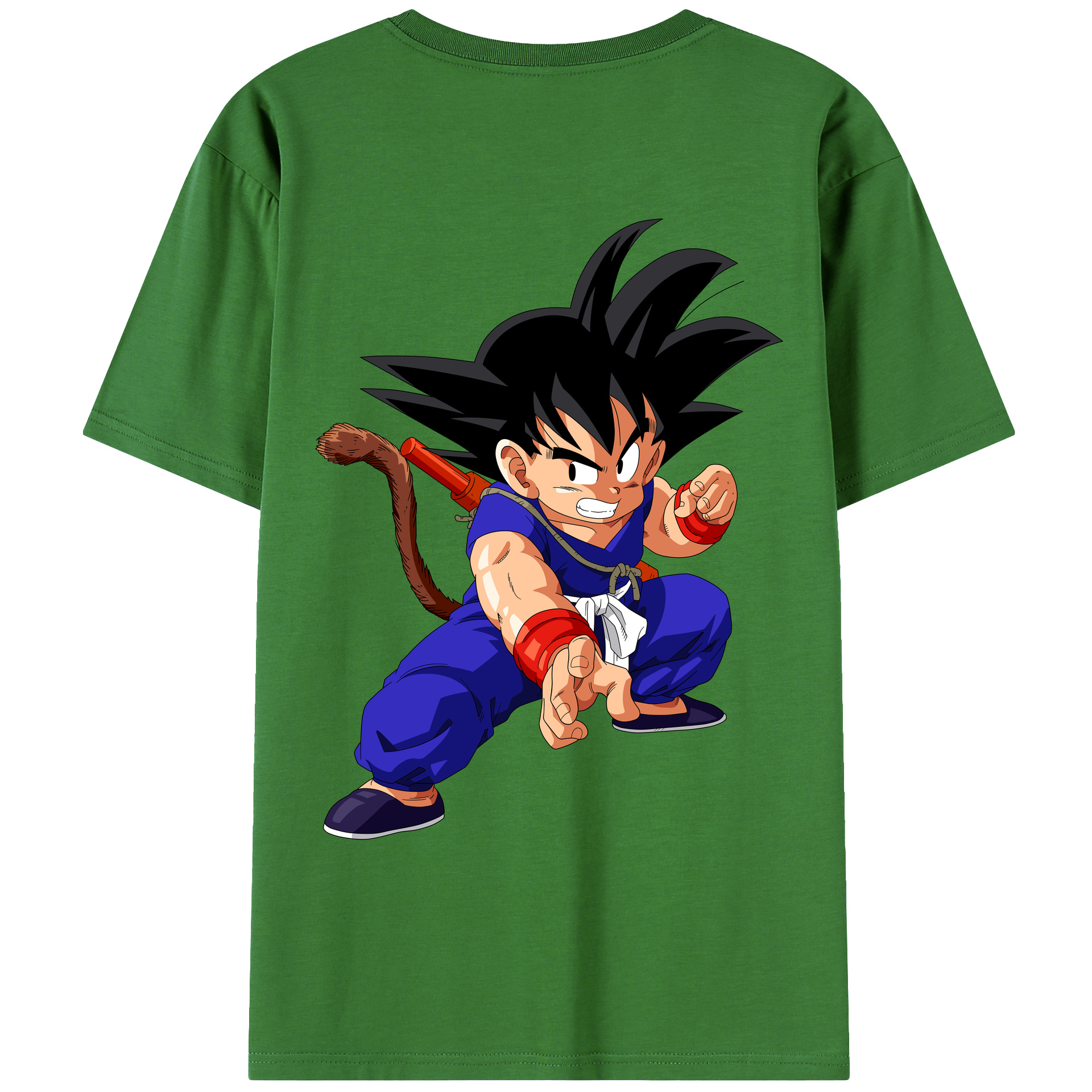 （画像用） ドラゴンボール 孫悟空（そん ごくう）Son Goku カカロット DRAGON BALL Kakarotto レディース半袖Tシャツ(バックプリント)